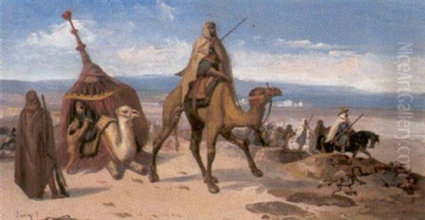 Nomaden Oil Painting by Alphonse Jacques (Said) Levy