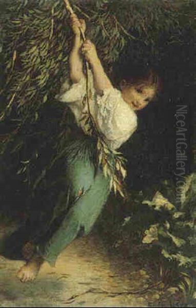 Wild Child Oil Painting by Emile Levy