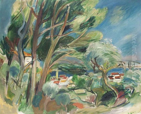 Sanary-sur-mer, Provence Oil Painting by Rudolf Levy