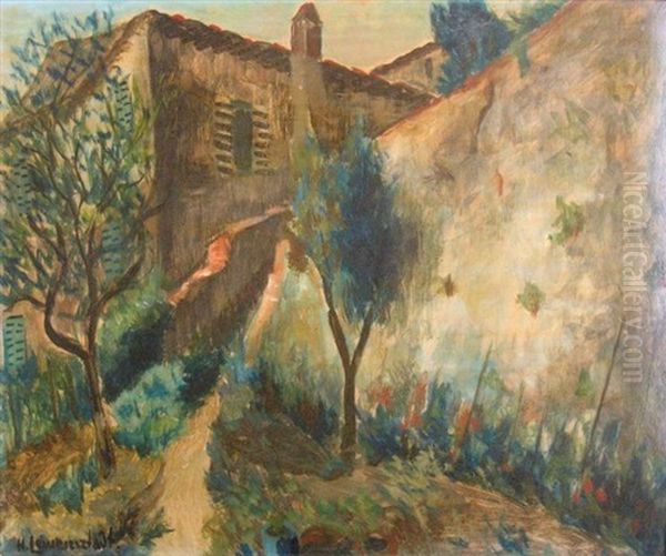 Ruelle Provencale Oil Painting by Henryk Lewensztadt