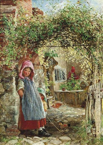 Home, Sweet Home Oil Painting by Charles James Lewis