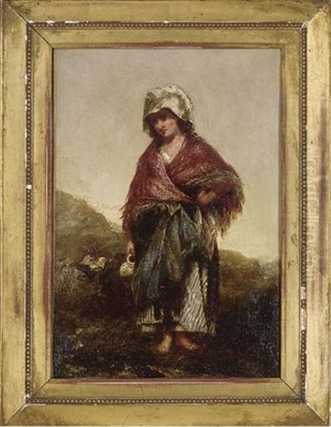 The Water Carrier Oil Painting by Charles James Lewis