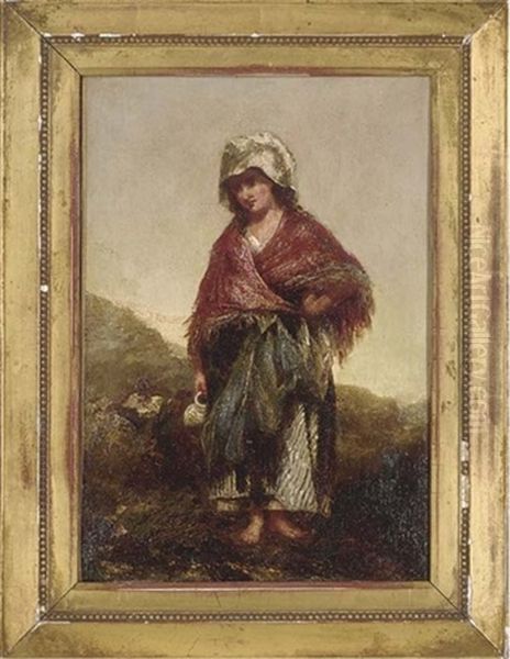 The Water Carrier Oil Painting by Charles James Lewis