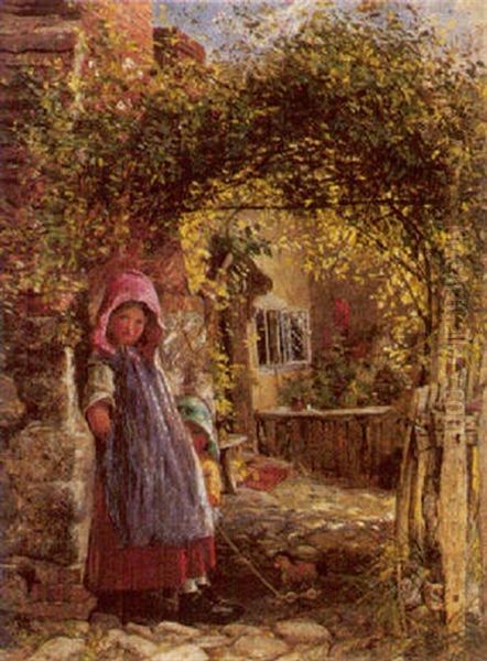 Home Sweet Home Oil Painting by Charles James Lewis