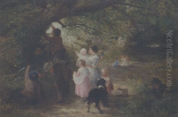 In The Glade Oil Painting by Charles James Lewis