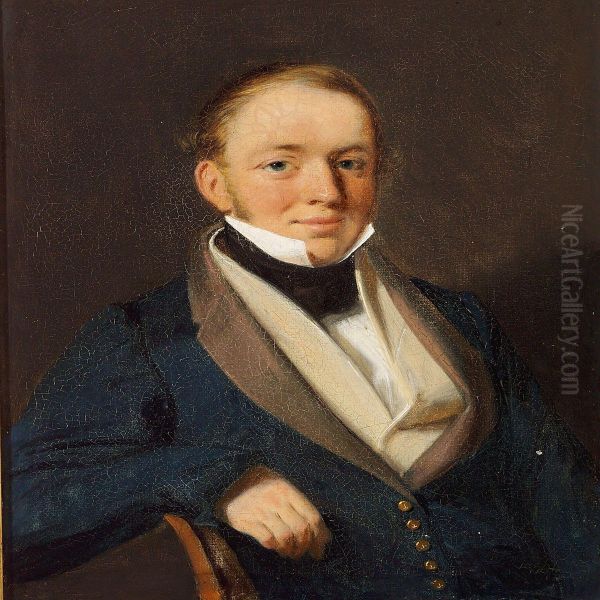 Portrait Oil Painting by Wilhelm Ferdinand Bendz