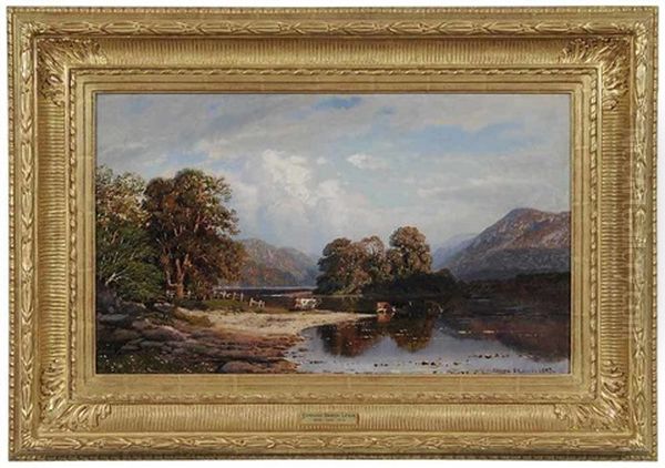 Landscape On The Delaware Oil Painting by Edmund Darch Lewis