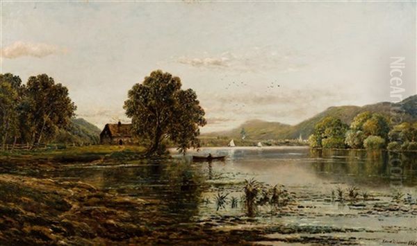 Autumn On The Little Juniata Oil Painting by Edmund Darch Lewis