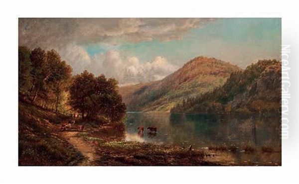 Chester Valley Creek Oil Painting by Edmund Darch Lewis