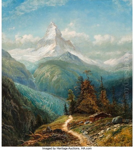 The Matterhorn Oil Painting by Edmund Darch Lewis