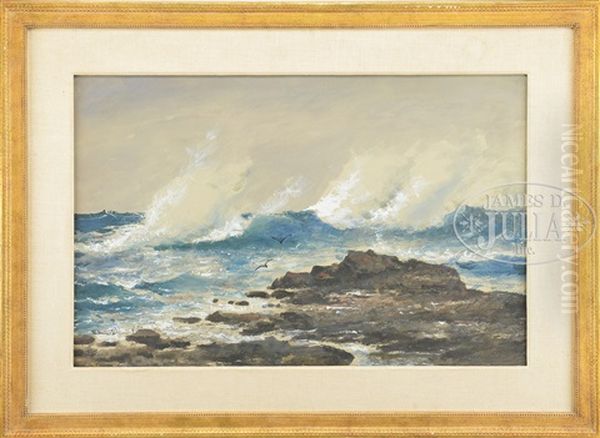 Storm Waves Oil Painting by Edmund Darch Lewis