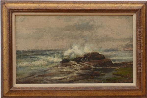 Seascape Oil Painting by Edmund Darch Lewis