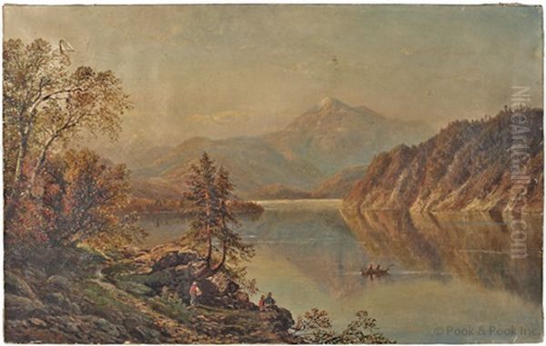 Lake Placid, Adirondacks Oil Painting by Edmund Darch Lewis