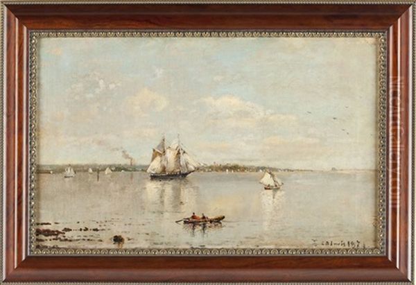 Marine Oil Painting by Edmund Darch Lewis