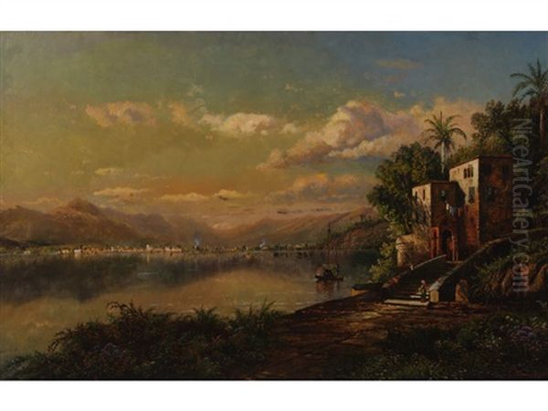 Santiago Oil Painting by Edmund Darch Lewis