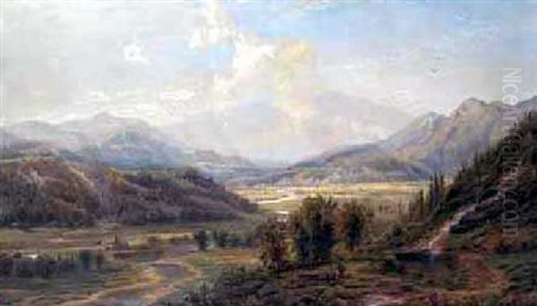 Valley View, Stowe, Vermont Oil Painting by Edmund Darch Lewis