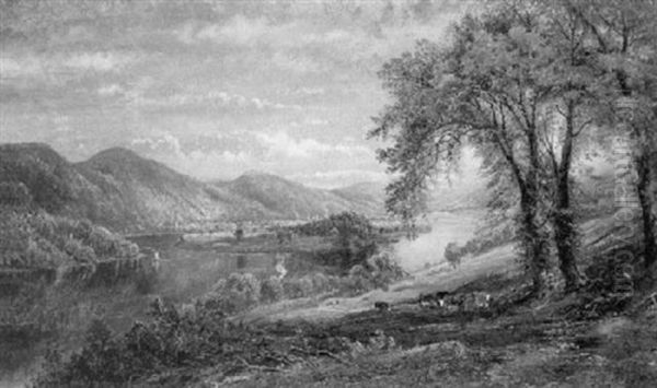 Near Wilkes Barre, Pennsylvania Oil Painting by Edmund Darch Lewis