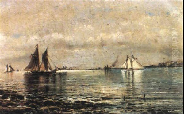 Fort Mchenry, Chesapeake Bay Oil Painting by Edmund Darch Lewis