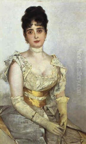 Bildnis Adele Straus Oil Painting by Max Lewis