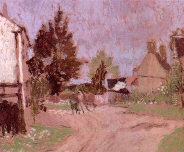 Country Lane Oil Painting by Morland Lewis