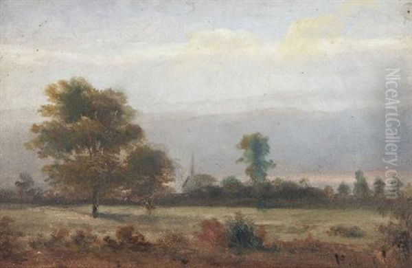 On The Estate Of Baron Diergard, Marheim Bei Achlebush Oil Painting by Henry Lewis