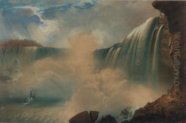 Niagra Falls. Canadian Side (lane 293) Oil Painting by Thomas Benecke