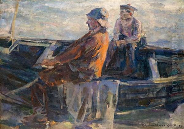 Les Deux Marins Oil Painting by Raphael Lewisohn