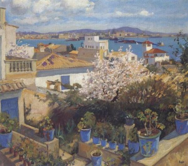 Fruhling In Palma De Mallorca Oil Painting by Kurt Leyde