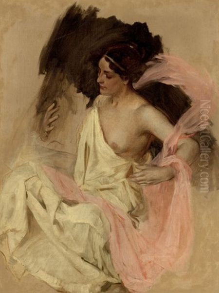 Figure (study) Oil Painting by Frank Xavier Leyendecker