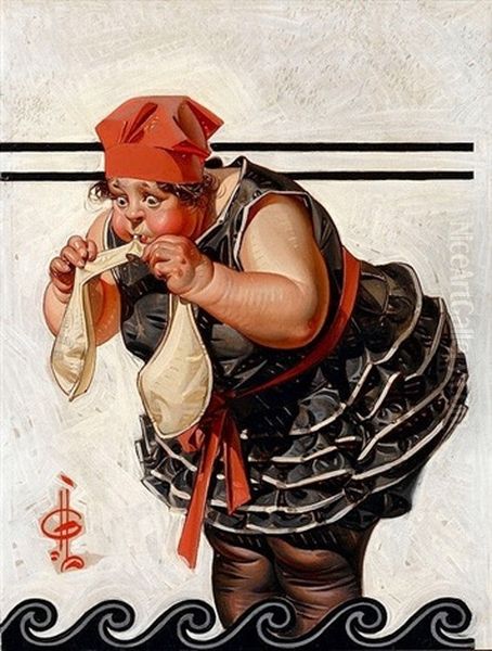 Madchenbildnis Mit Hund Oil Painting by Joseph Christian Leyendecker