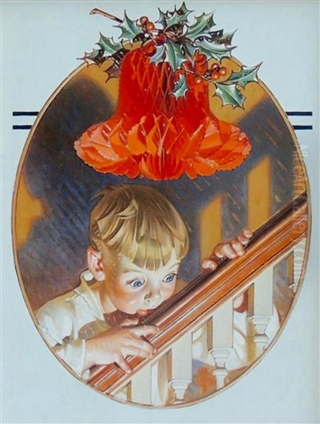 Madchenbildnis Mit Hund Oil Painting by Joseph Christian Leyendecker