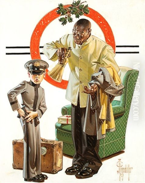 Madchenbildnis Mit Hund Oil Painting by Joseph Christian Leyendecker