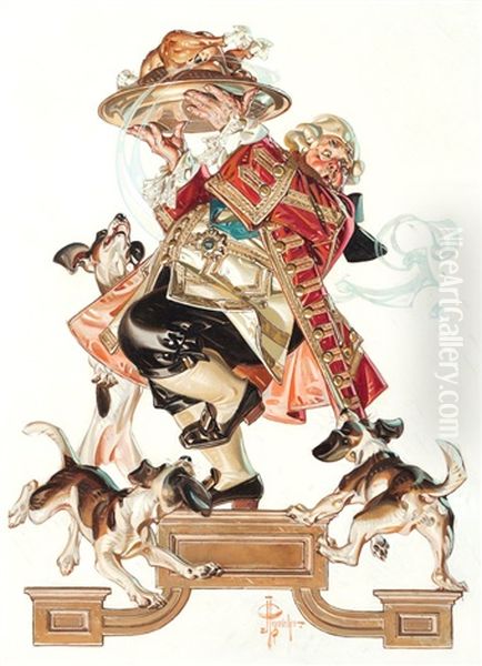 Madchenbildnis Mit Hund Oil Painting by Joseph Christian Leyendecker