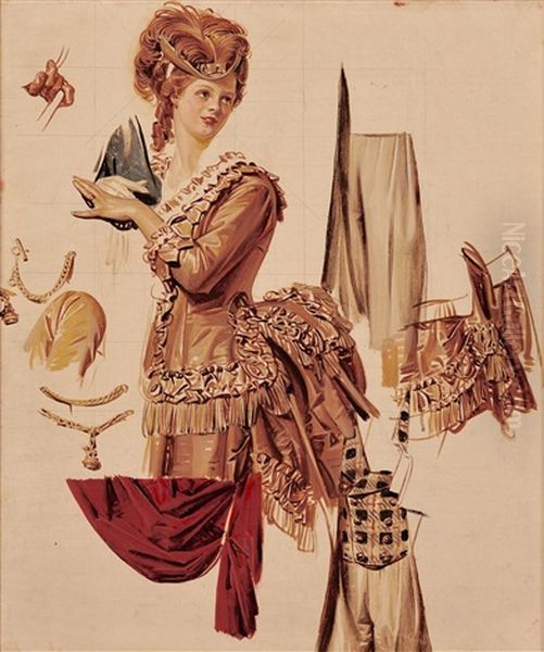 Madchenbildnis Mit Hund Oil Painting by Joseph Christian Leyendecker