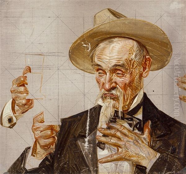 Madchenbildnis Mit Hund Oil Painting by Joseph Christian Leyendecker