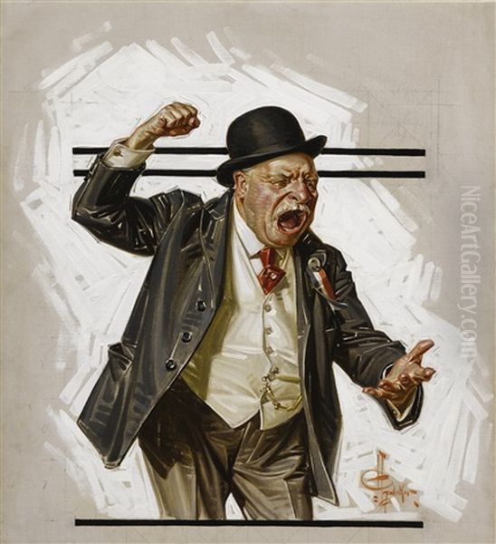 The Politician (campaign Orator) Oil Painting by Joseph Christian Leyendecker