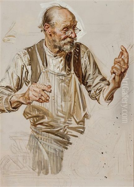 The Toymaker - A Study by Joseph Christian Leyendecker