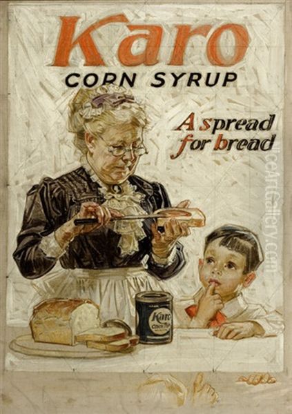 Karo Corn Syrup (preliminary Advertising Study) Oil Painting by Joseph Christian Leyendecker