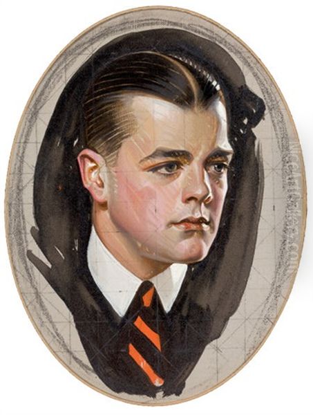 Cluett, Peabody & Co (preliminary Study For Arrow Collar Advertisement) Oil Painting by Joseph Christian Leyendecker