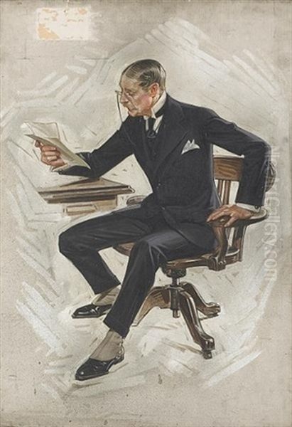 Kuppenheimer Man (+ The Struggle; 2 Works) Oil Painting by Joseph Christian Leyendecker