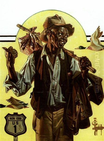 Going South (saturday Evening Post) by Joseph Christian Leyendecker