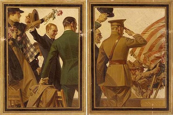 The Parade Oil Painting by Joseph Christian Leyendecker