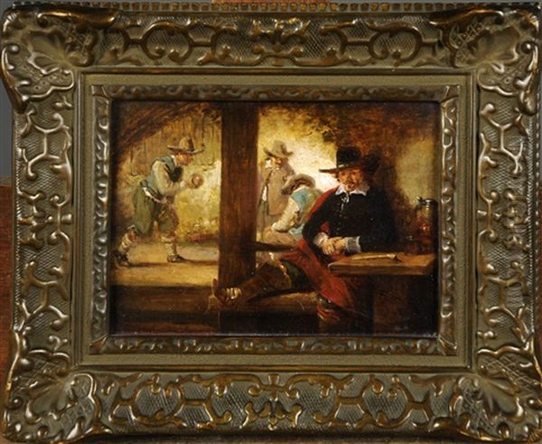 Scene De Taverne by Hendrik Jan Augustyn Leys