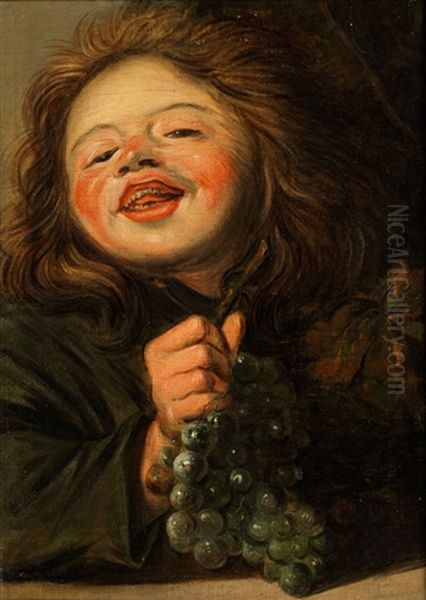 Knabe Mit Trauben Oil Painting by Judith Leyster