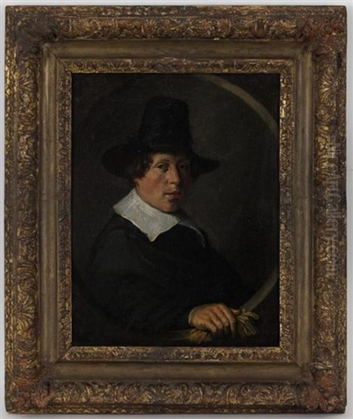 Portrait D'homme (probablement Vincent Laurensz. Van Der Vinne) Oil Painting by Judith Leyster