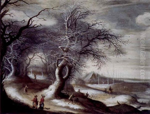 Winterlandschaft Oil Painting by Gysbrecht Leytens