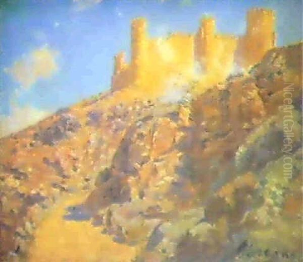 Castillo Oil Painting by Carlos Lezcano Fernandez