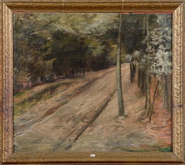 Chemin En Foret Oil Painting by Agustin Lhardy Garrigues