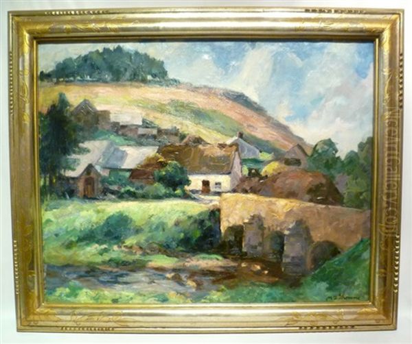 Esch-sur-sure Oil Painting by Modeste Jean Lhomme