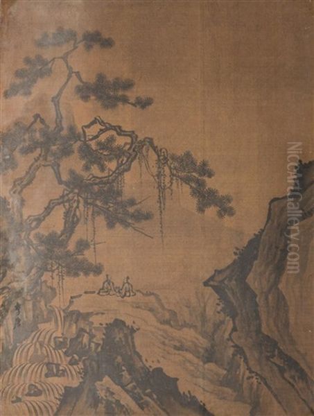 Li Tang (style Of, 1050-1130), Landcape Oil Painting by  Li Tang